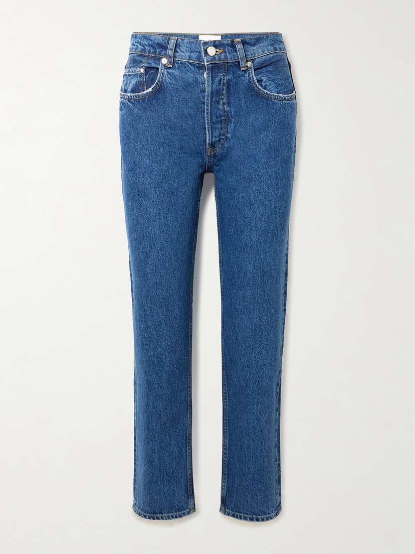 Anine Bing Kate High-rise Slim-leg Jeans