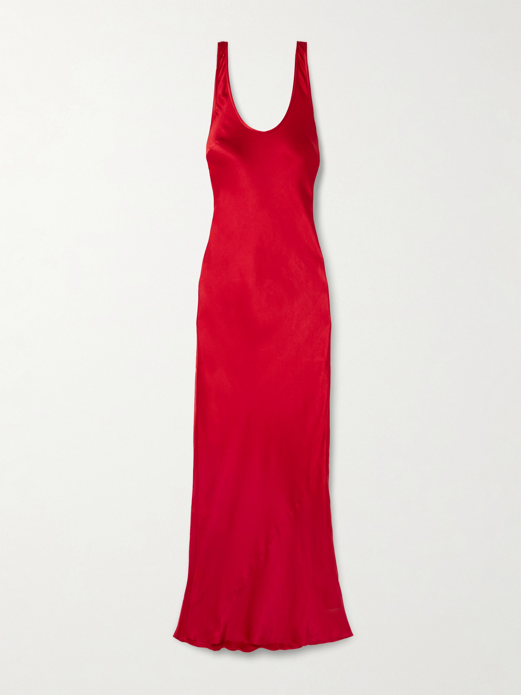anine bing silk maxi dress ANINE BING Eliana silk-charmeuse halterneck maxi dress