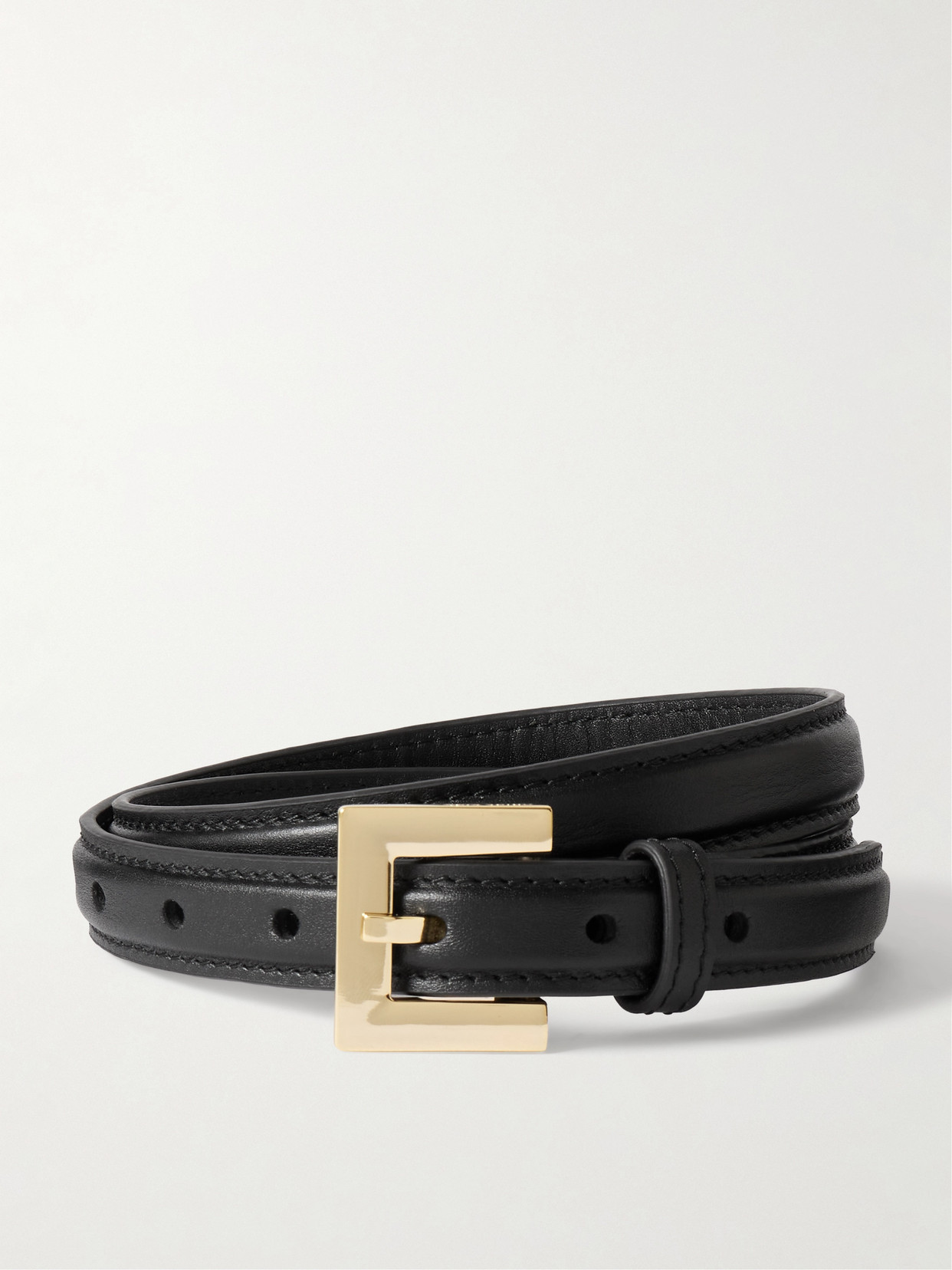 Anine Bing Nicola Leather Belt In Black