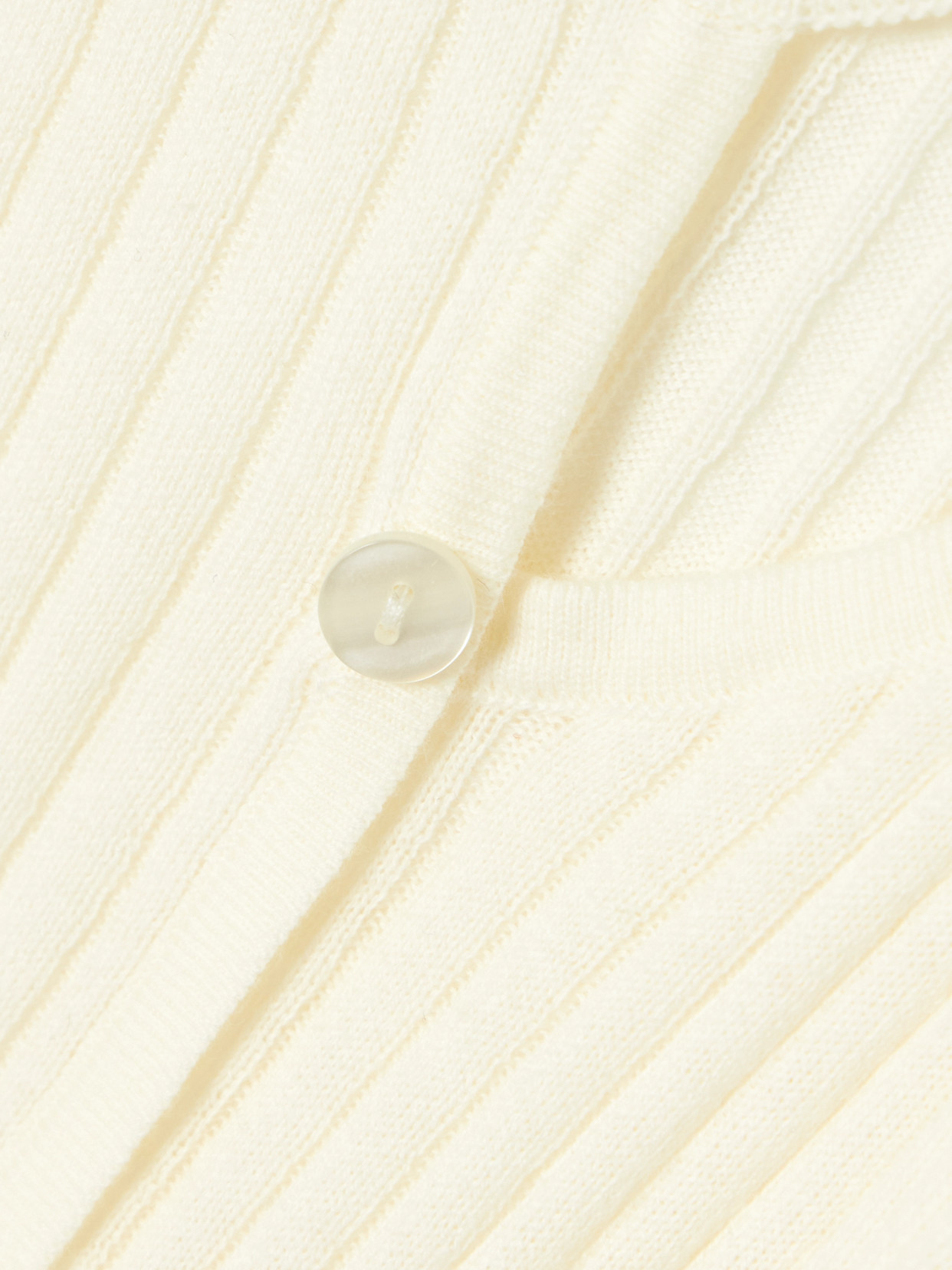 Deiji Studios Asymmetric Cutout Ribbed Cotton And Cashmere-blend Sweater In Cream