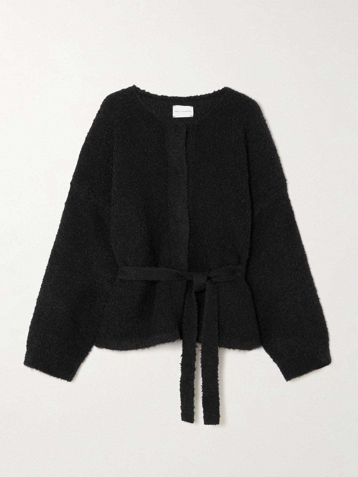 Deiji Studios Black Pod Knit Cardigan In Black