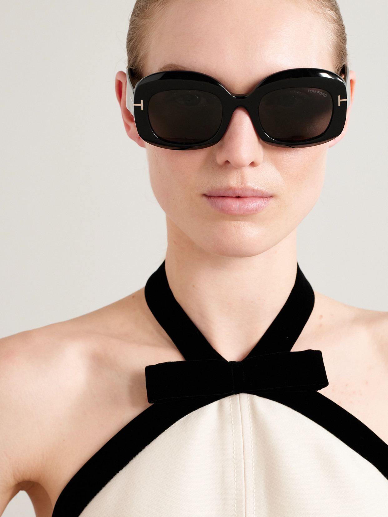 Tom Ford Carmen Square-frame Acetate Sunglasses In Black