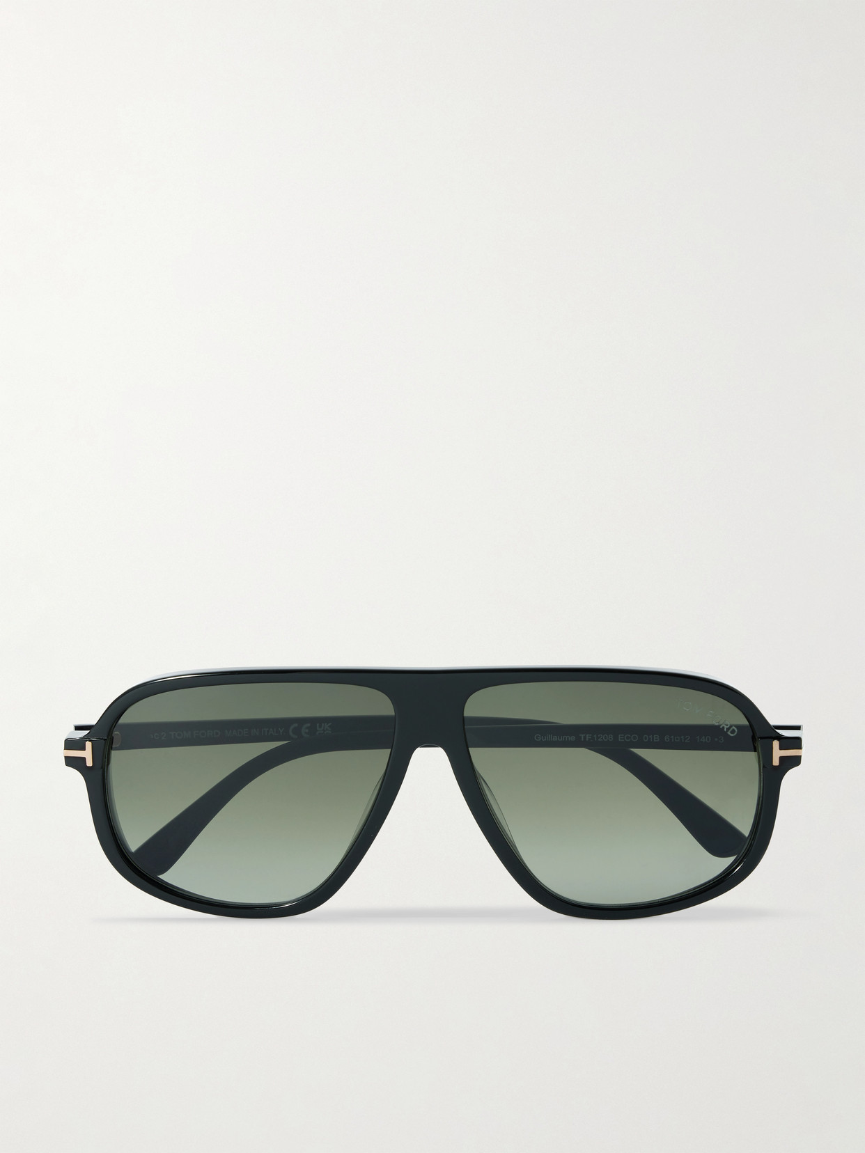 Tom Ford Guillaume Aviator-style Acetate Sunglasses In Black