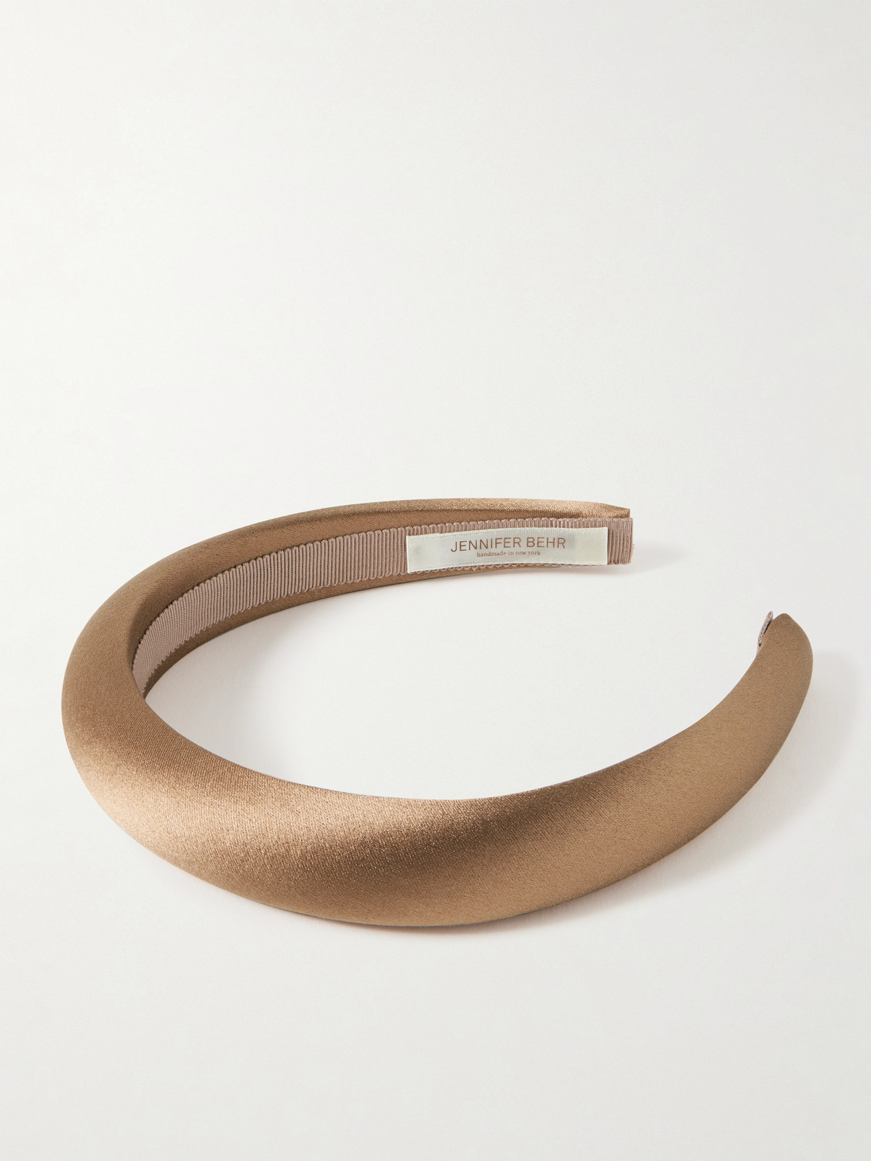 Jennifer Behr - Tori Silk-satin Headband - Brown