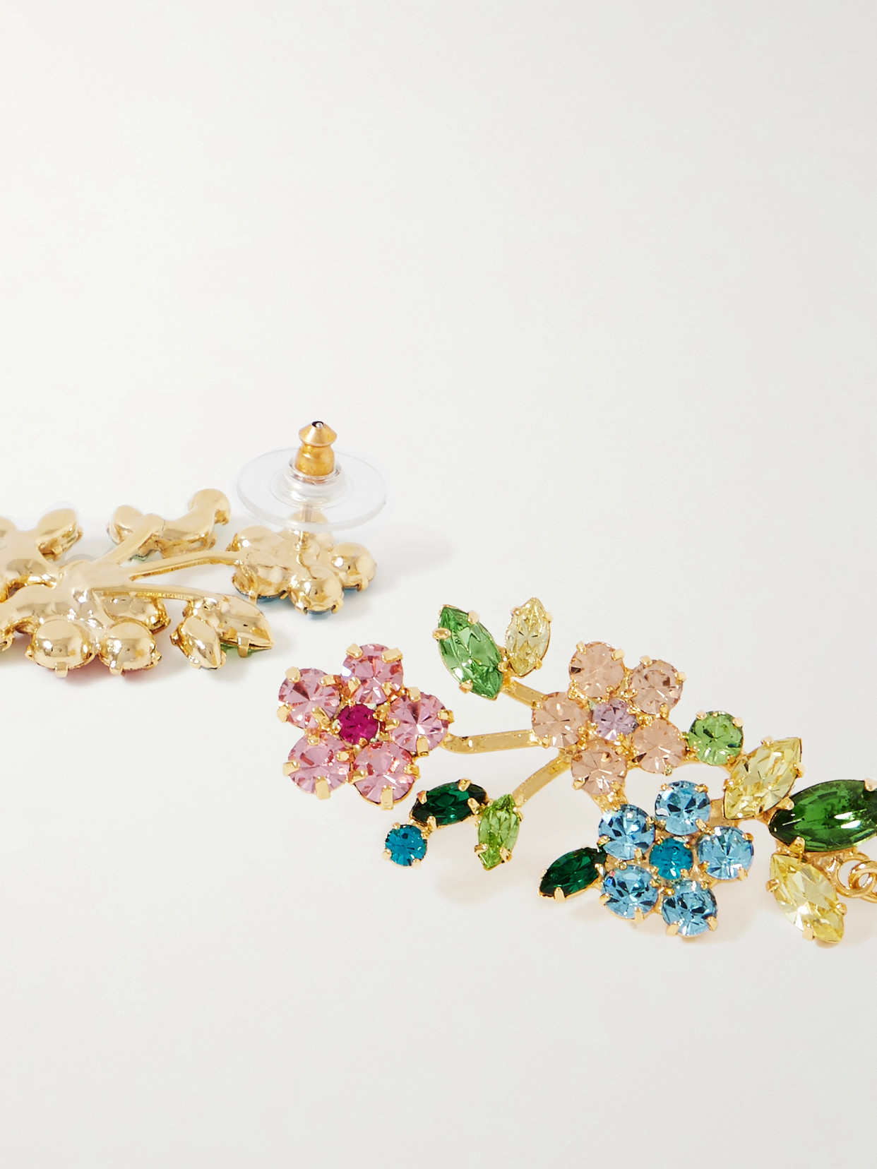 JENNIFER BEHR VERLEE GOLD-PLATED CRYSTAL EARRINGS