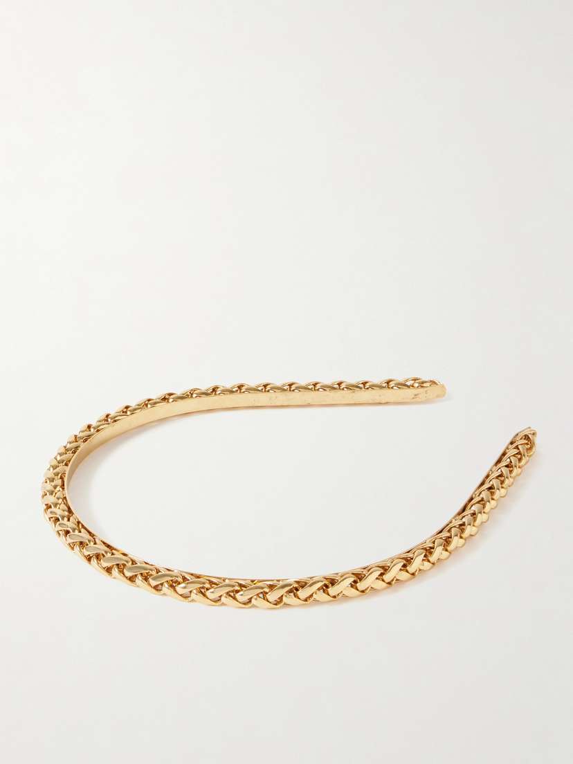 Jennifer Behr Ari Gold-plated Headband
