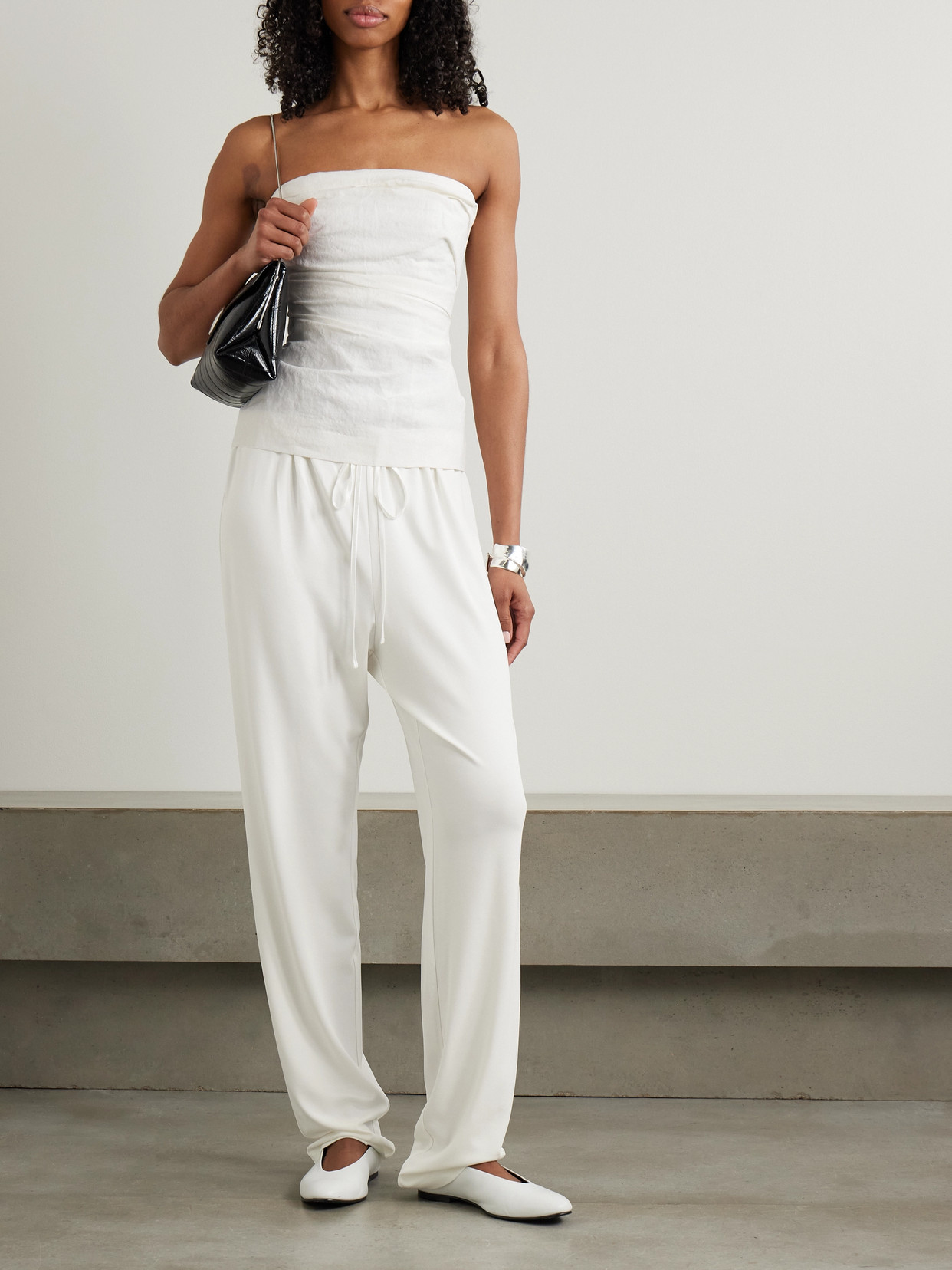 TOVE MAI STRETCH-JERSEY STRAIGHT-LEG PANTS