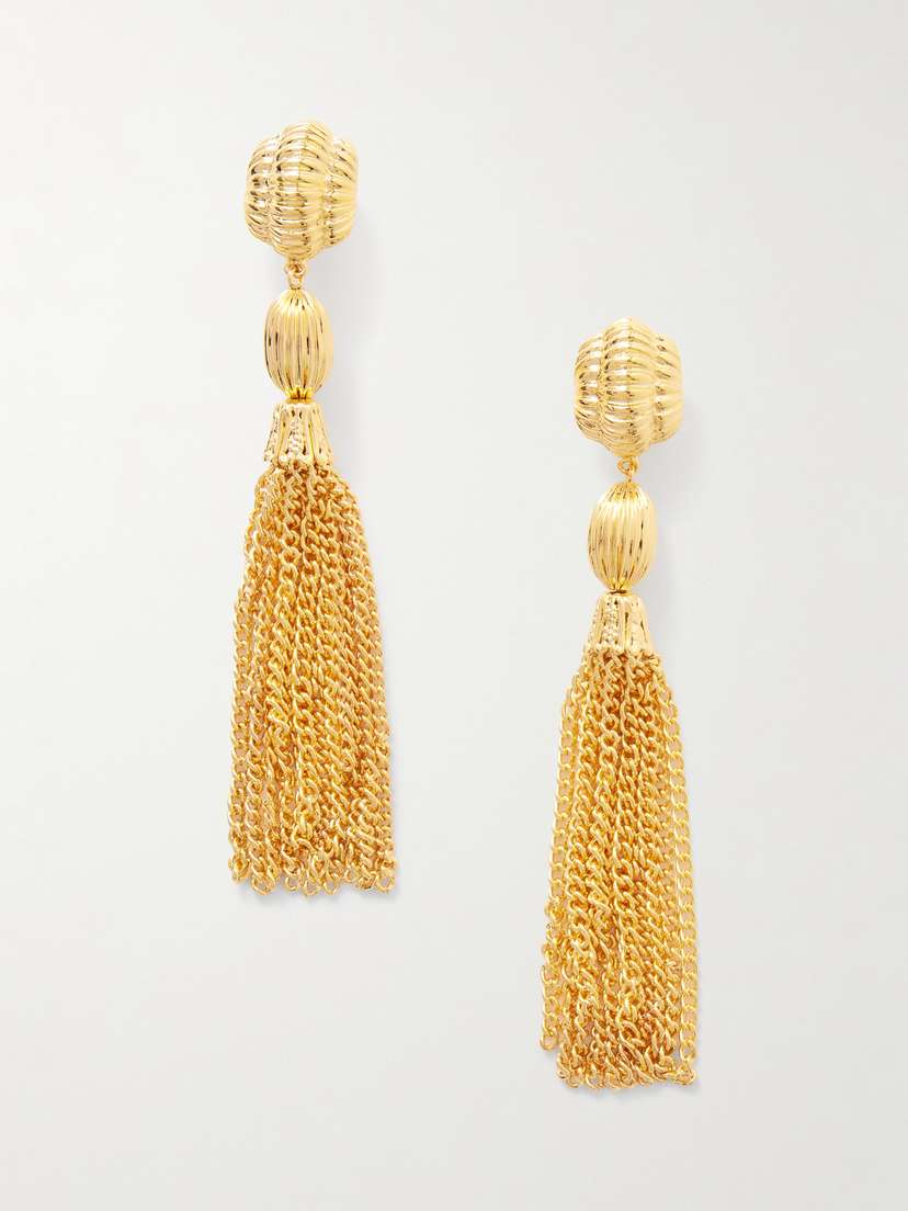 Jennifer Behr Arthelia Gold-plated Earrings