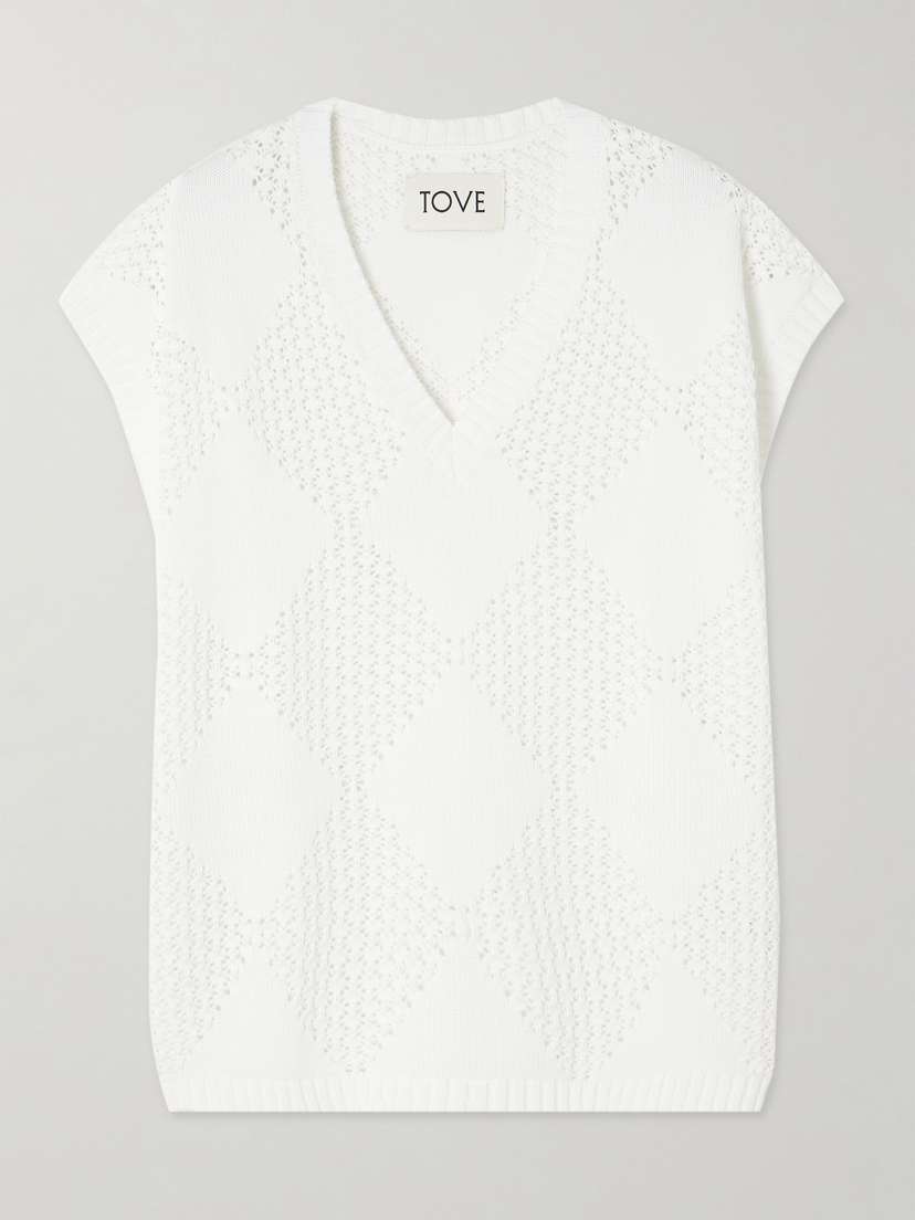 Tove Open-knit Cotton Sweater