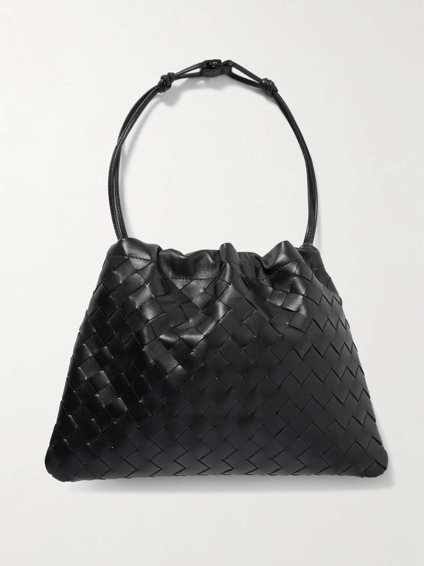 Bottega Veneta Dustbag Medium Intrecciato Leather Clutch