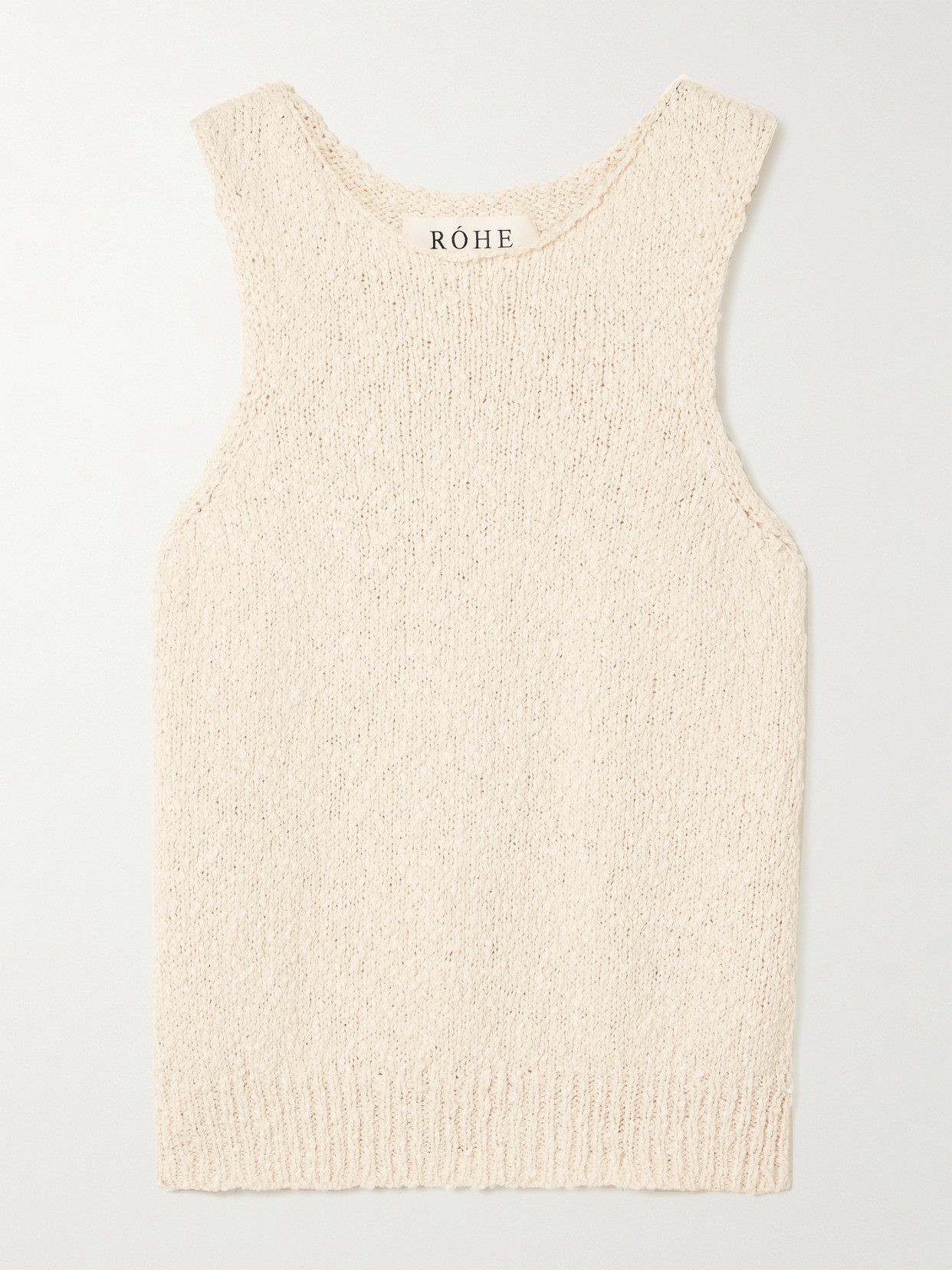 Rohe Textured-cotton Tank In Off-white