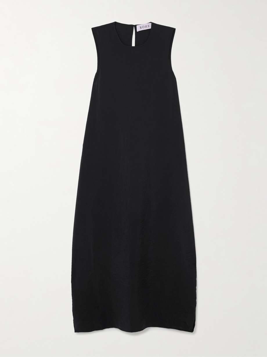 hammered silk-blend maxi dress