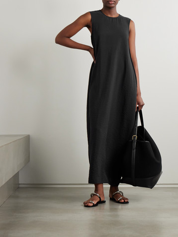 Róhe Hammered silk-blend maxi dress