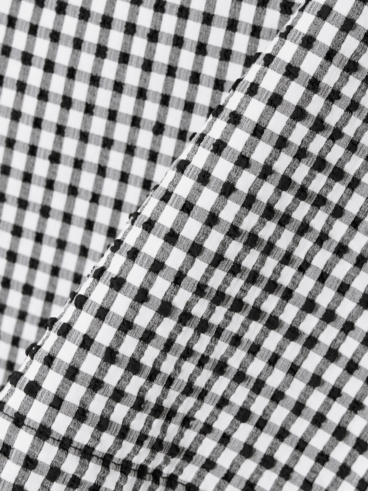 Shop Rohe Gingham Seersucker Shorts In Gray