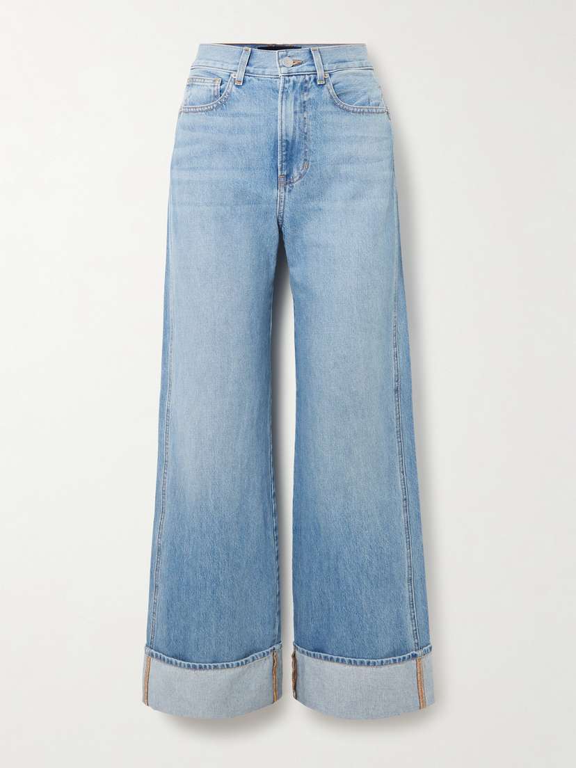 Veronica Beard Taylor High-rise Wide-leg Jeans