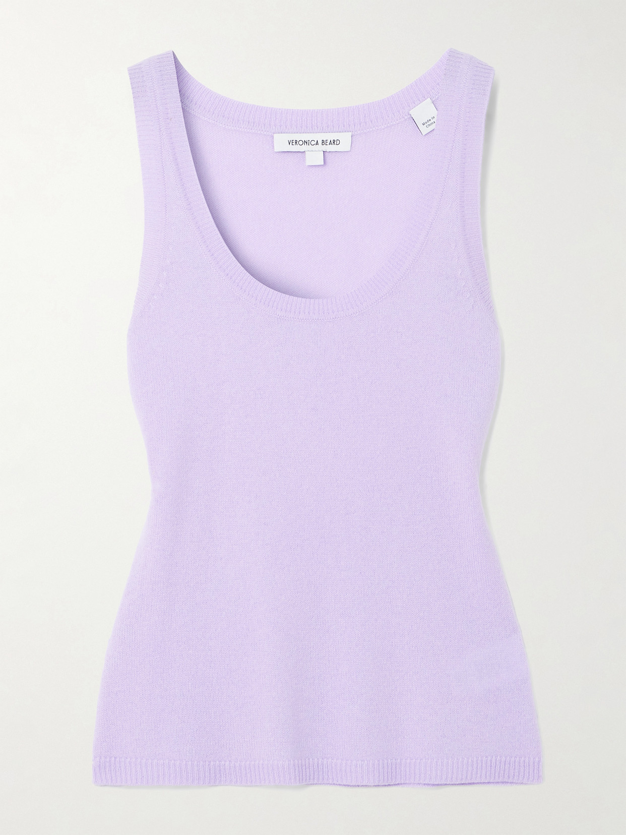 Veronica Beard Birke Cashmere Tank In Purple