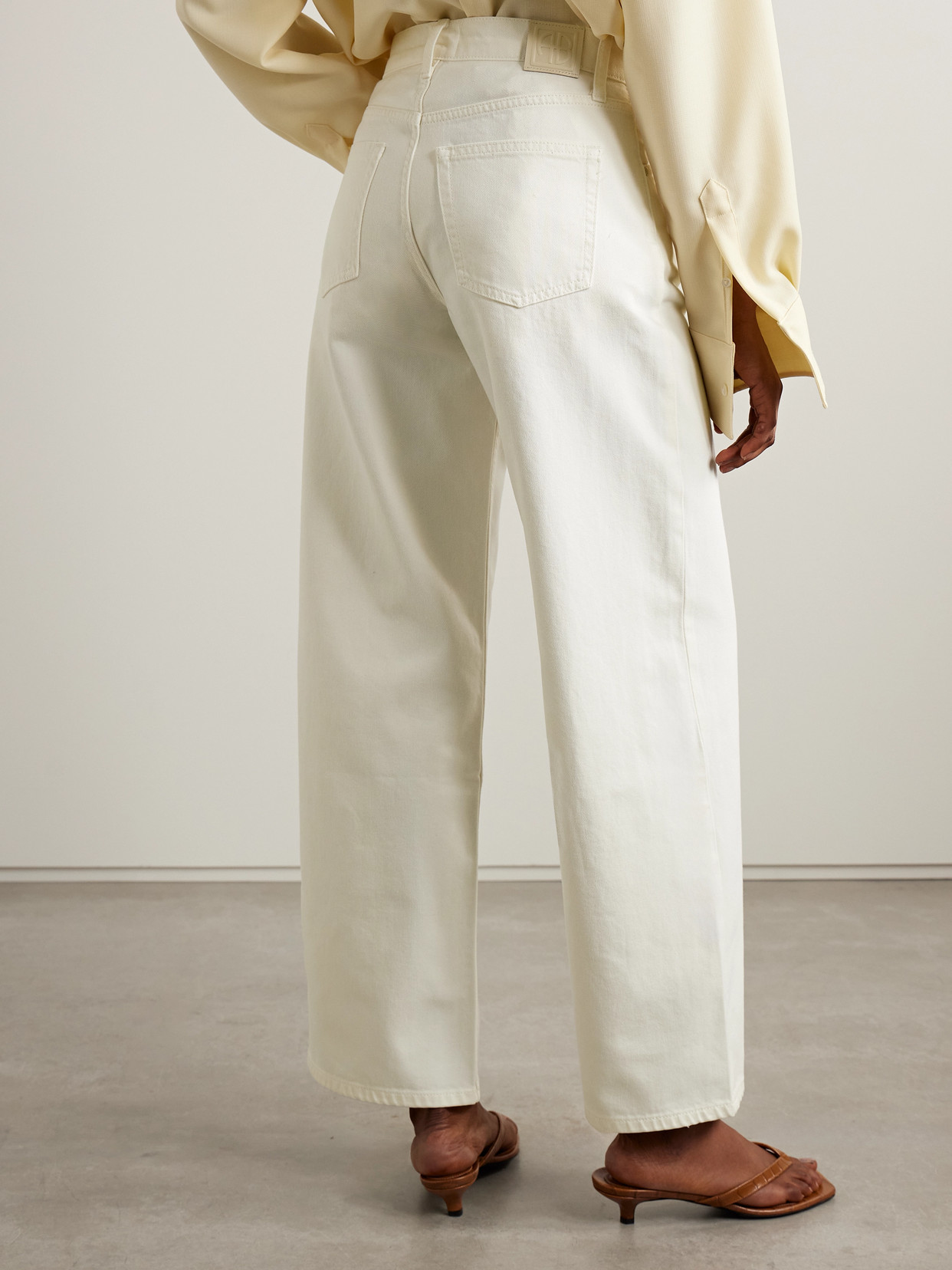 ANINE BING MANON HIGH-RISE STRAIGHT-LEG RECYCLED JEANS