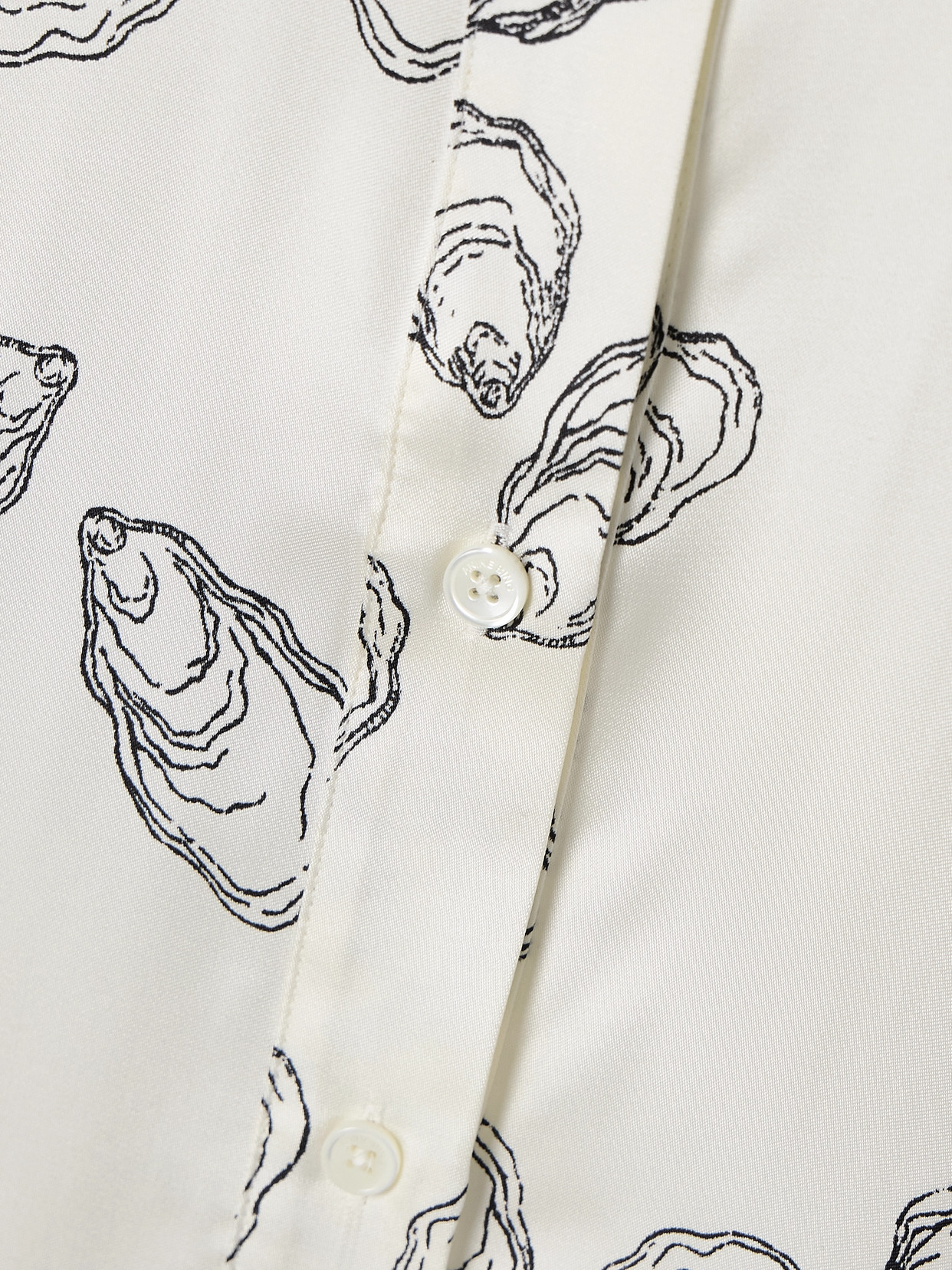 ANINE BING AVALON PRINTED SILK-BLEND SHIRT