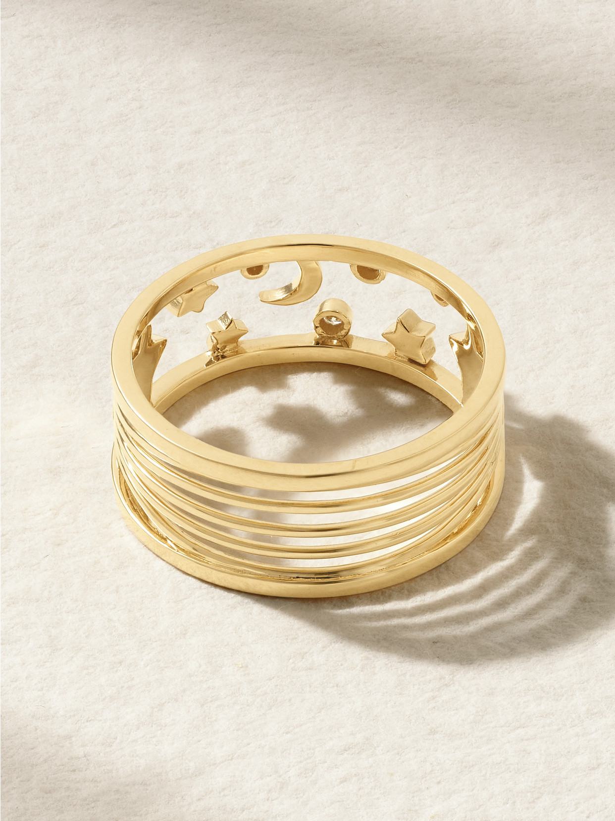 L'atelier Nawbar Starry 18-karat Gold Diamond Ring In Gold