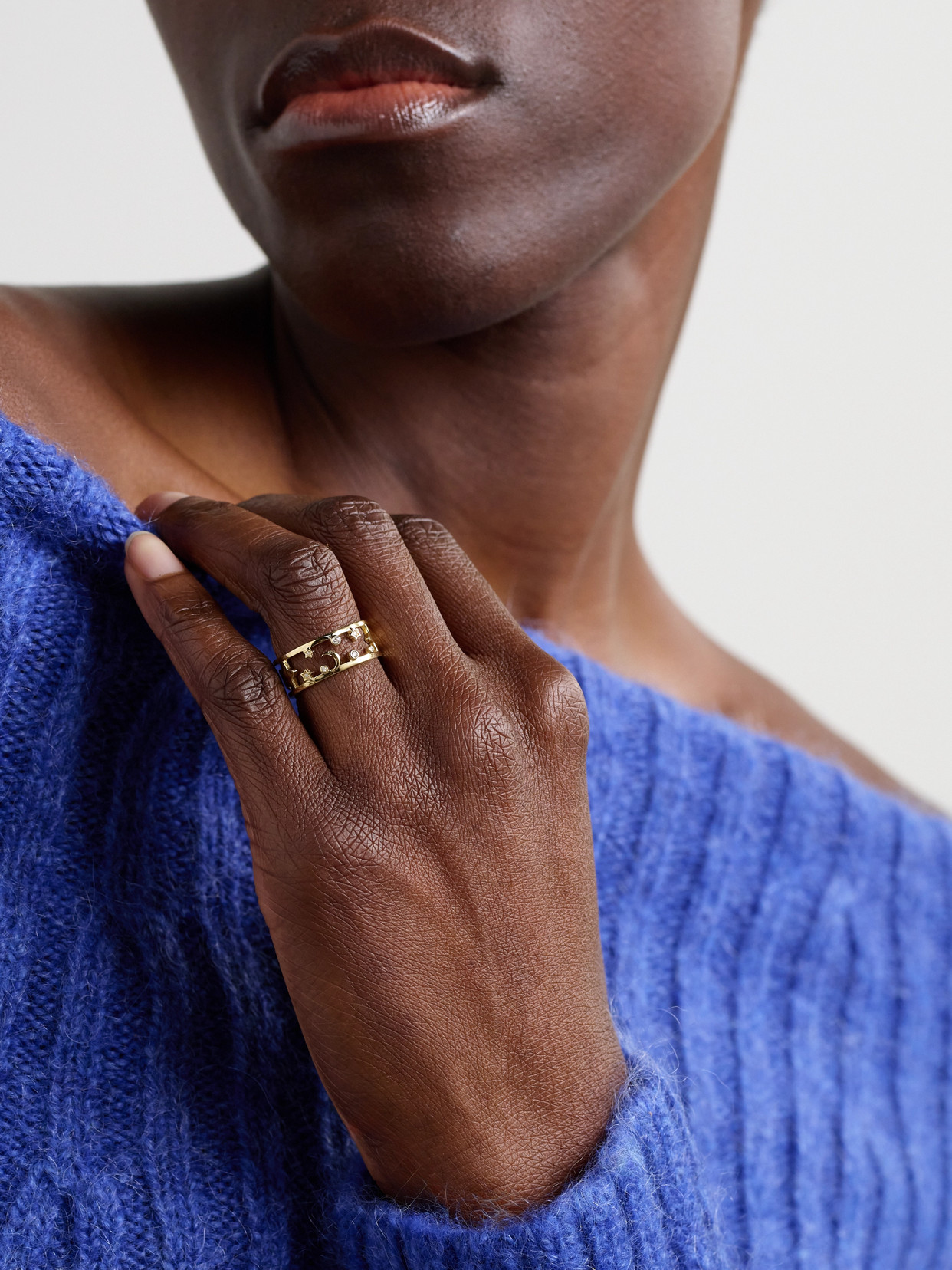 L'atelier Nawbar Starry 18-karat Gold Diamond Ring In Gold