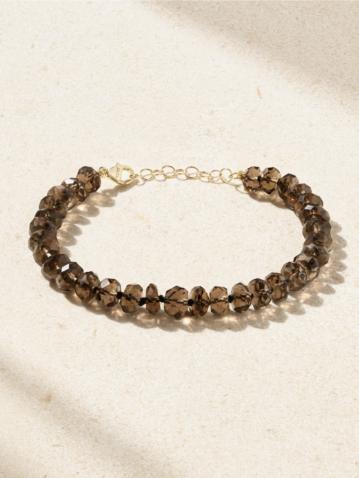 Jia Jia Gold Smoky Quartz Bracelet In Brown