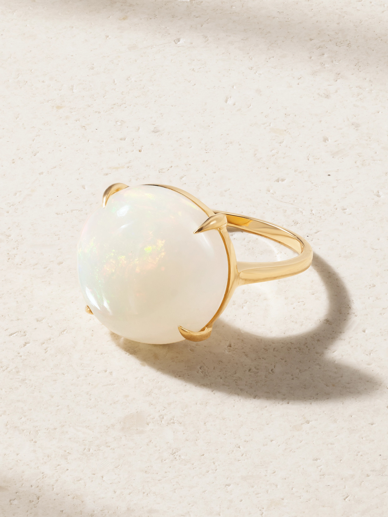 JIA JIA - Jumbo Gold Opal Ring - White