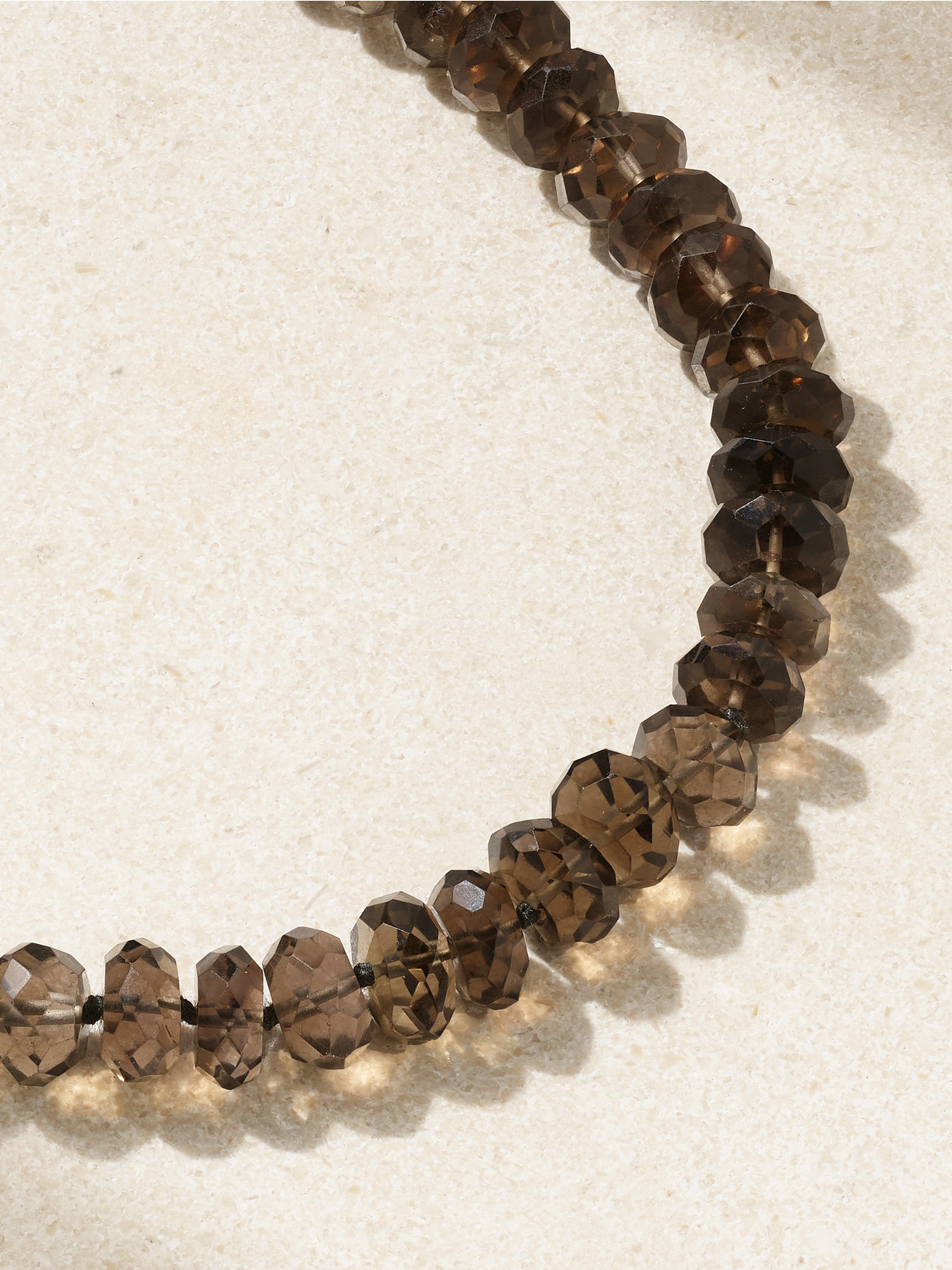 Jia Jia Gold Smoky Quartz Necklace In Brown