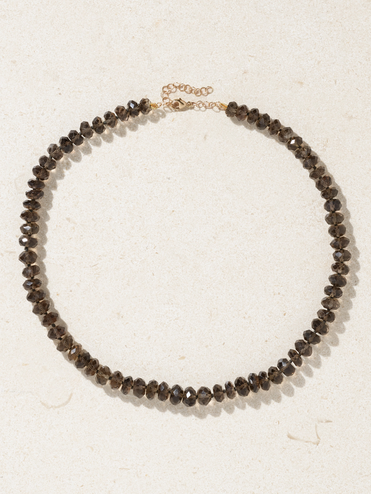 Jia Jia Gold Smoky Quartz Necklace In Brown