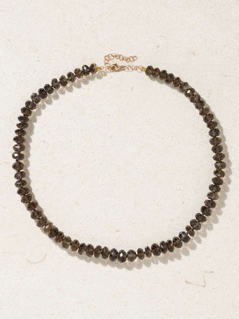 JIA JIA Gold Smoky Quartz Necklace