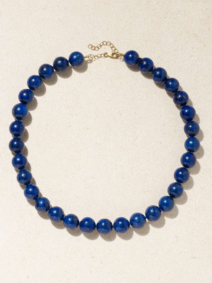 JIA JIA Gold Lapis Lazuli Necklace