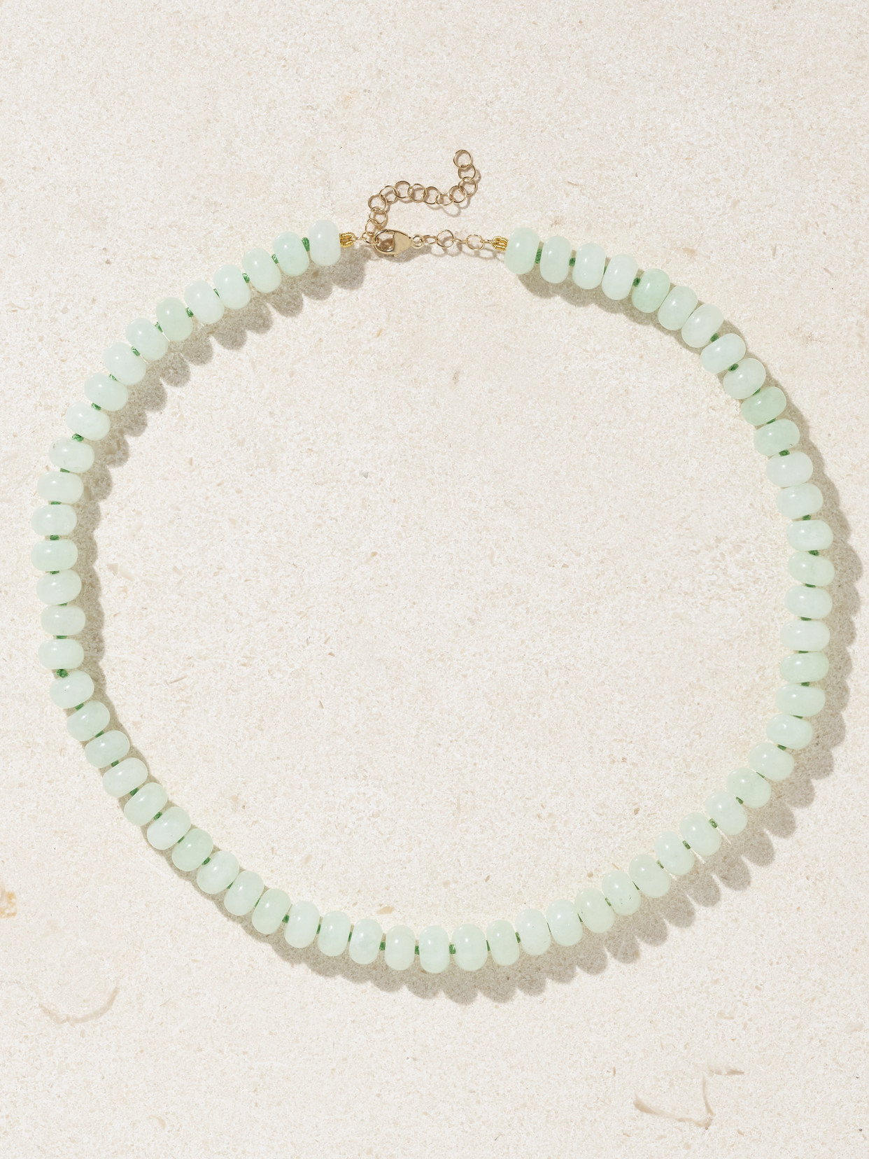 Jia Jia Gold Jade Necklace In Green