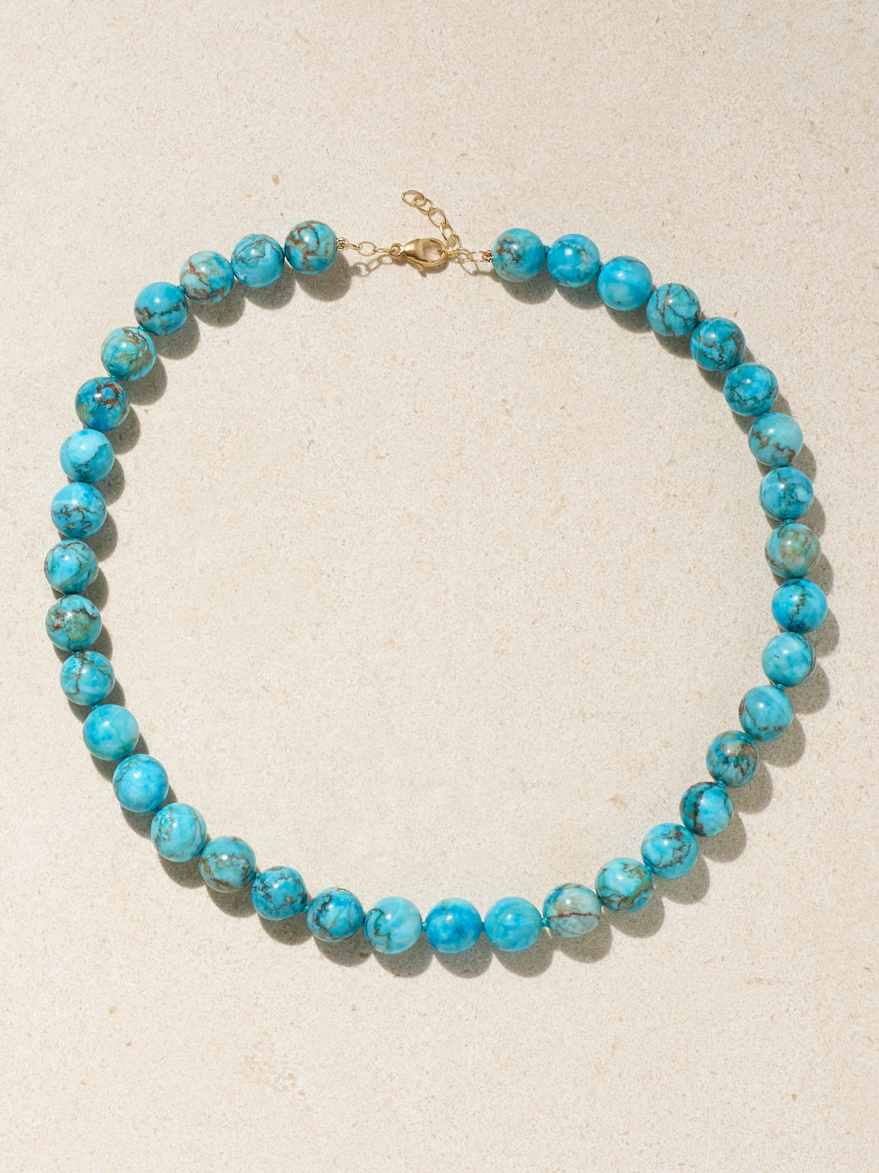 Jia Jia Nevada Gold Turquoise Necklace In Blue