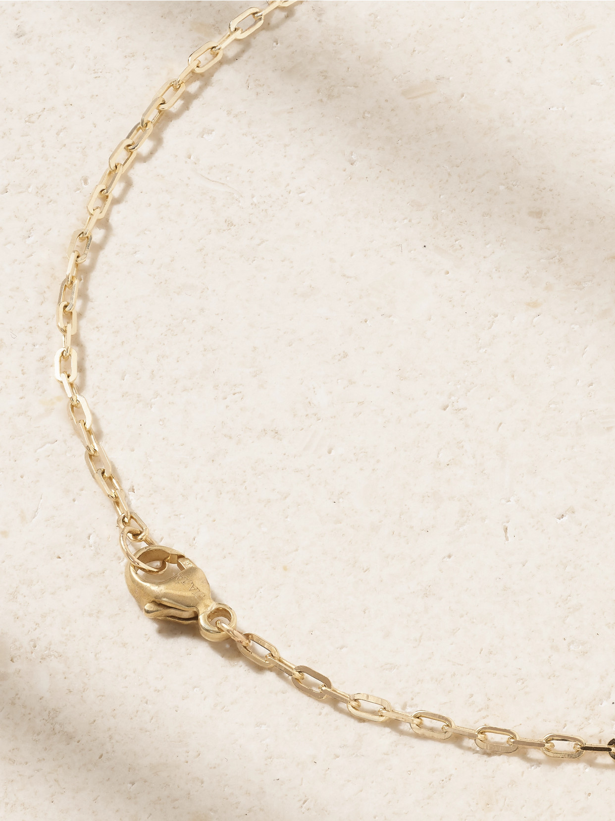 Jia Jia Happy Buddha Gold, Jade And Tourmaline Necklace In Green