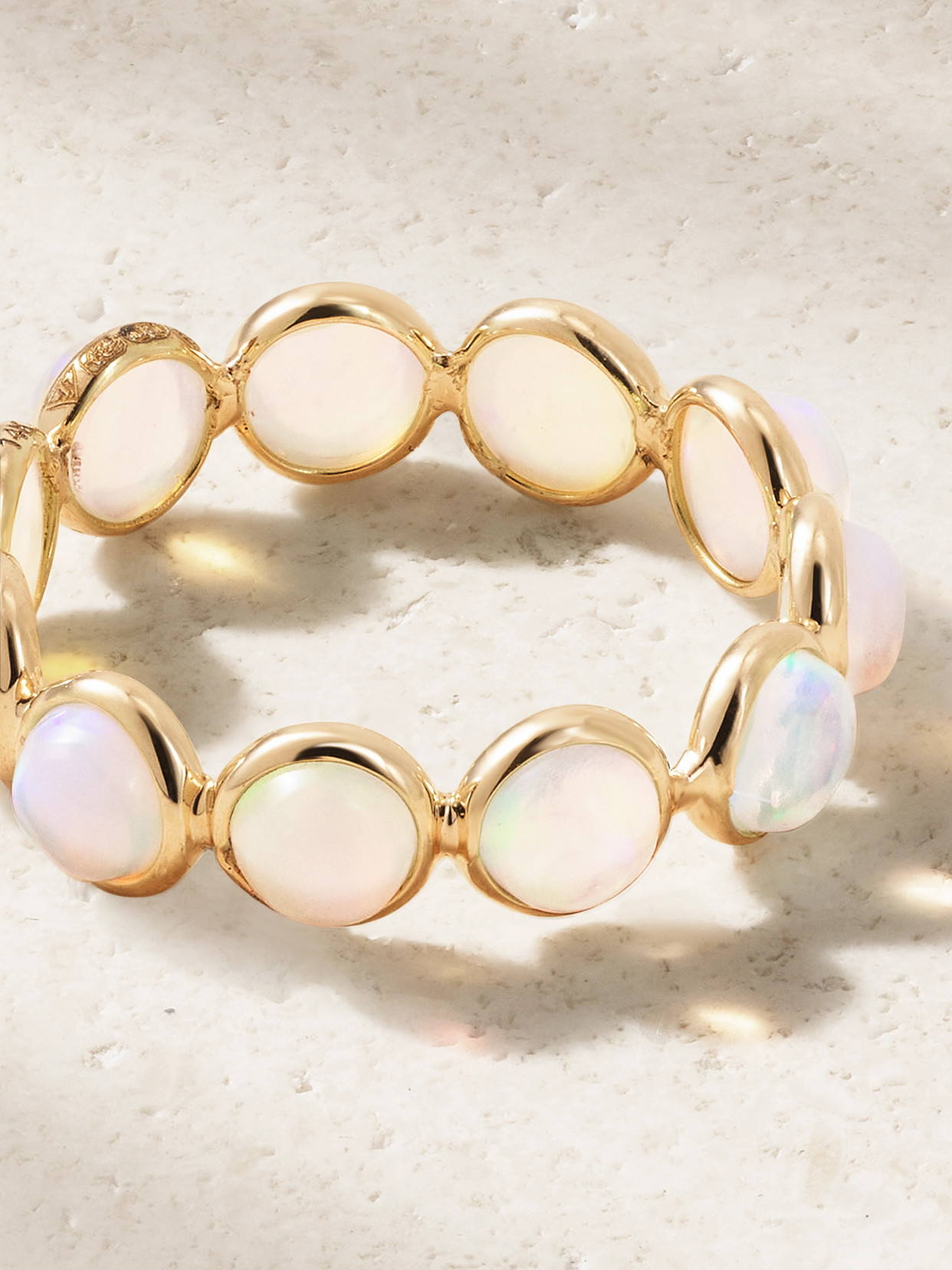 Jia Jia Gold Opal Ring In White