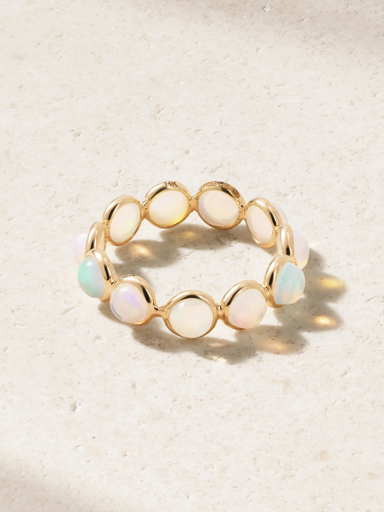 Jia Jia Gold Opal Ring In White
