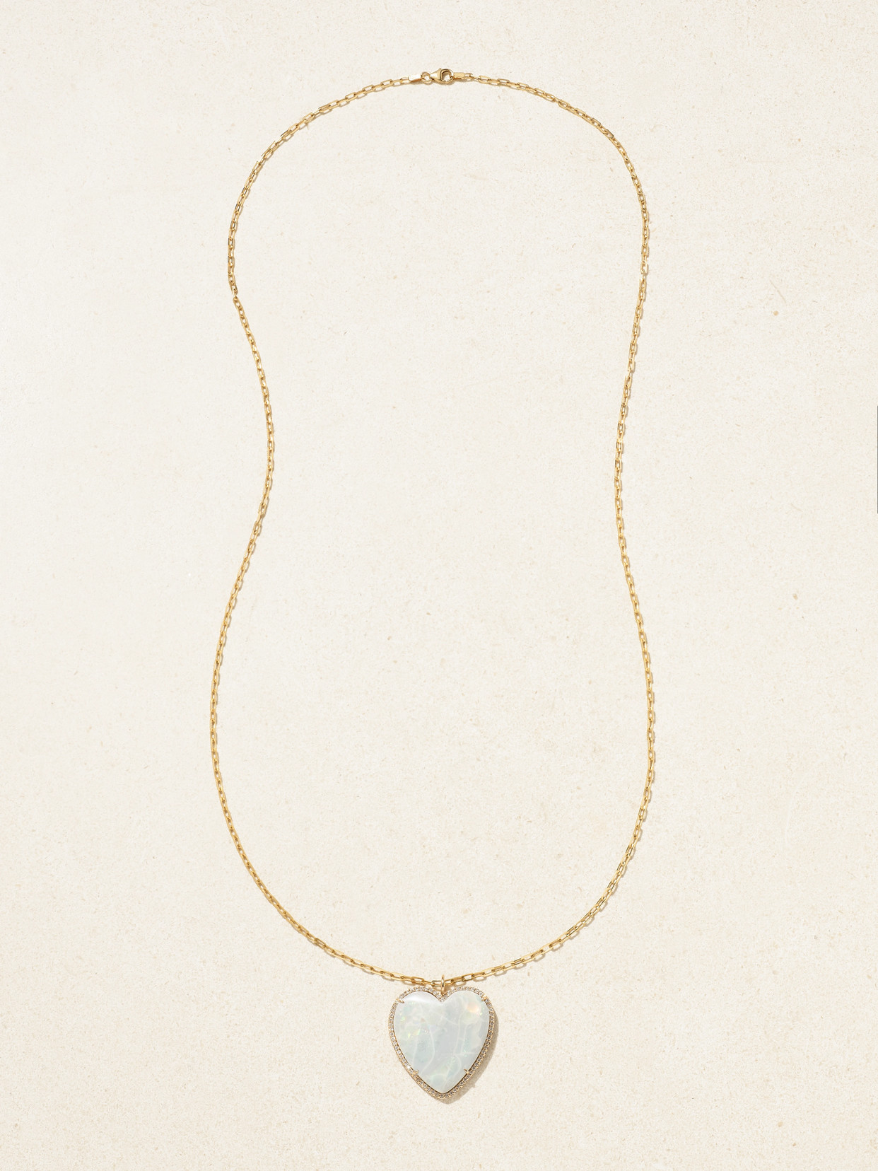 Jia Jia Jumbo 14-karat Gold, Opal And Diamond Necklace In Gold