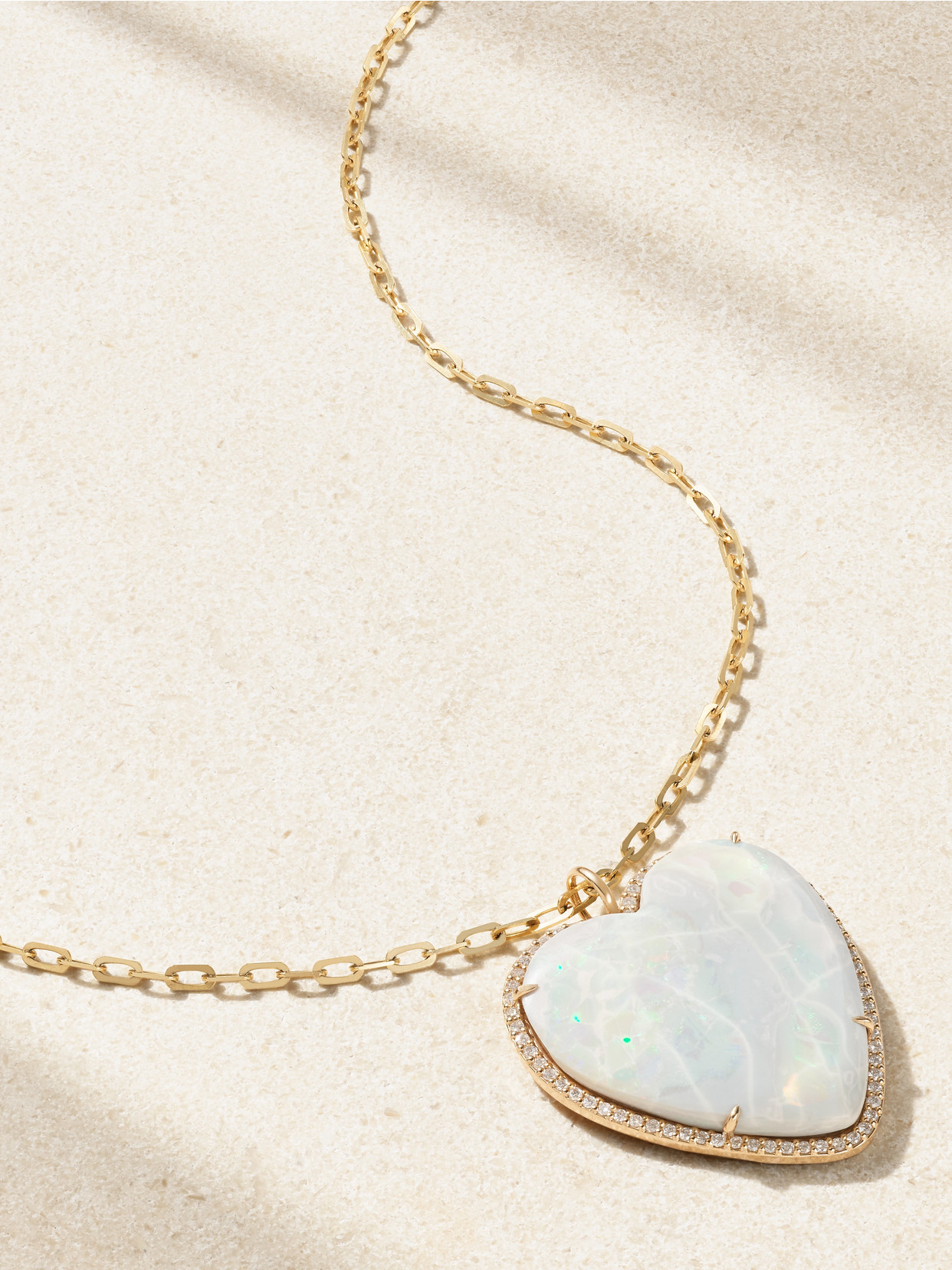 Jia Jia Jumbo 14-karat Gold, Opal And Diamond Necklace