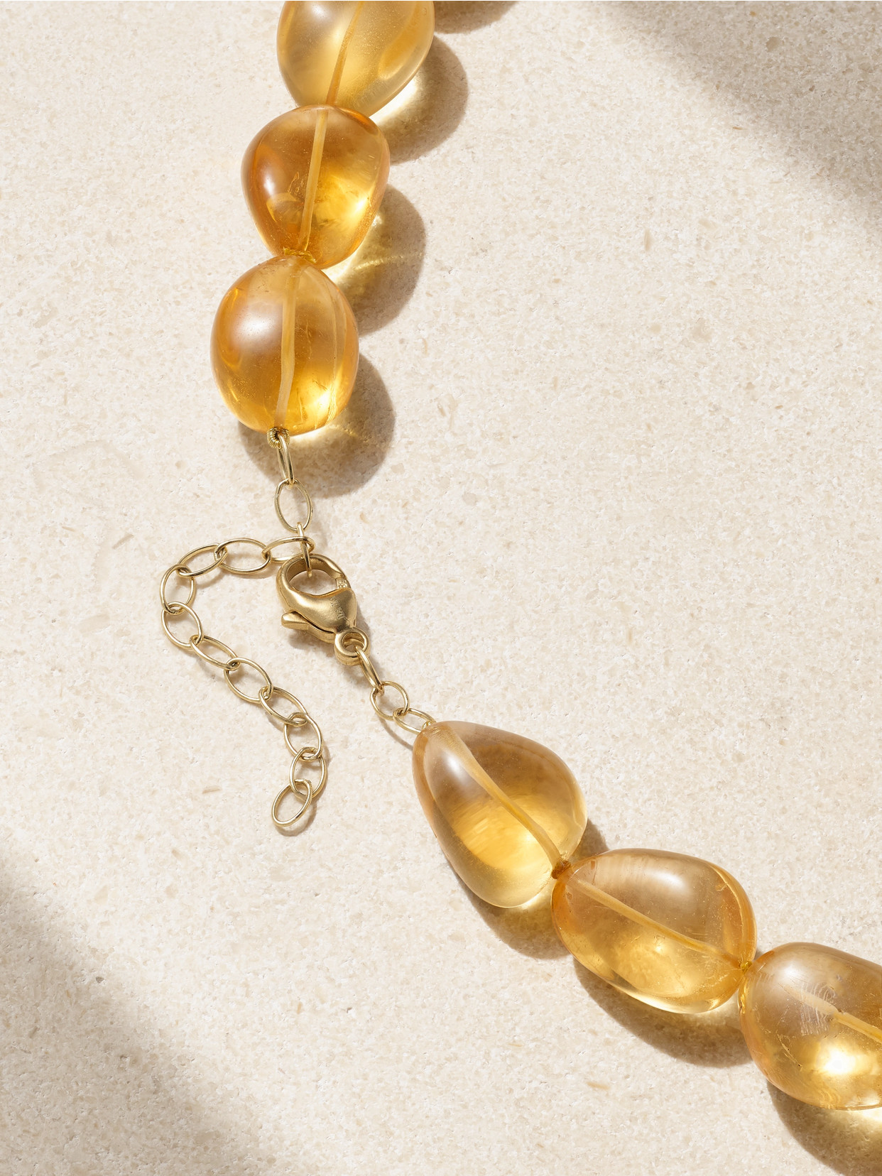 Jia Jia Happy Buddha Gold, Citrine And Chrysoprase Necklace In Gold