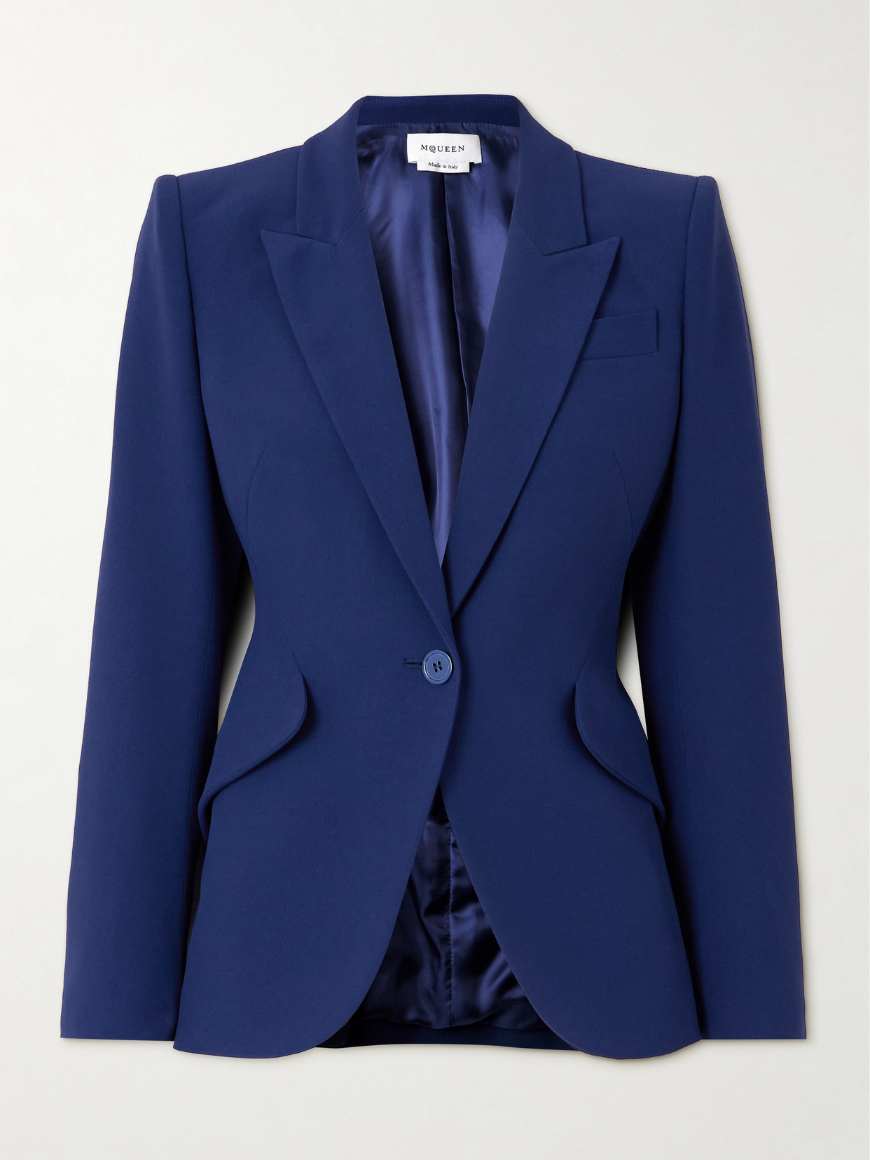 MCQUEEN - Crepe Blazer - Blue