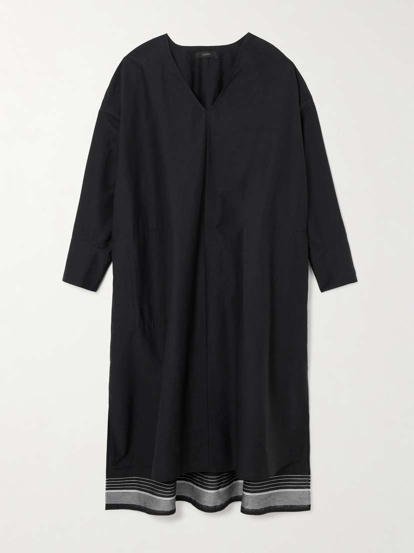 Joseph Dalamo Embroidered Cotton-blend Midi Dress