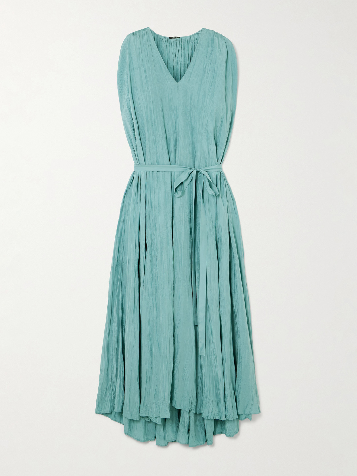 Joseph Martini Belted Silk-habotai Midi Dress