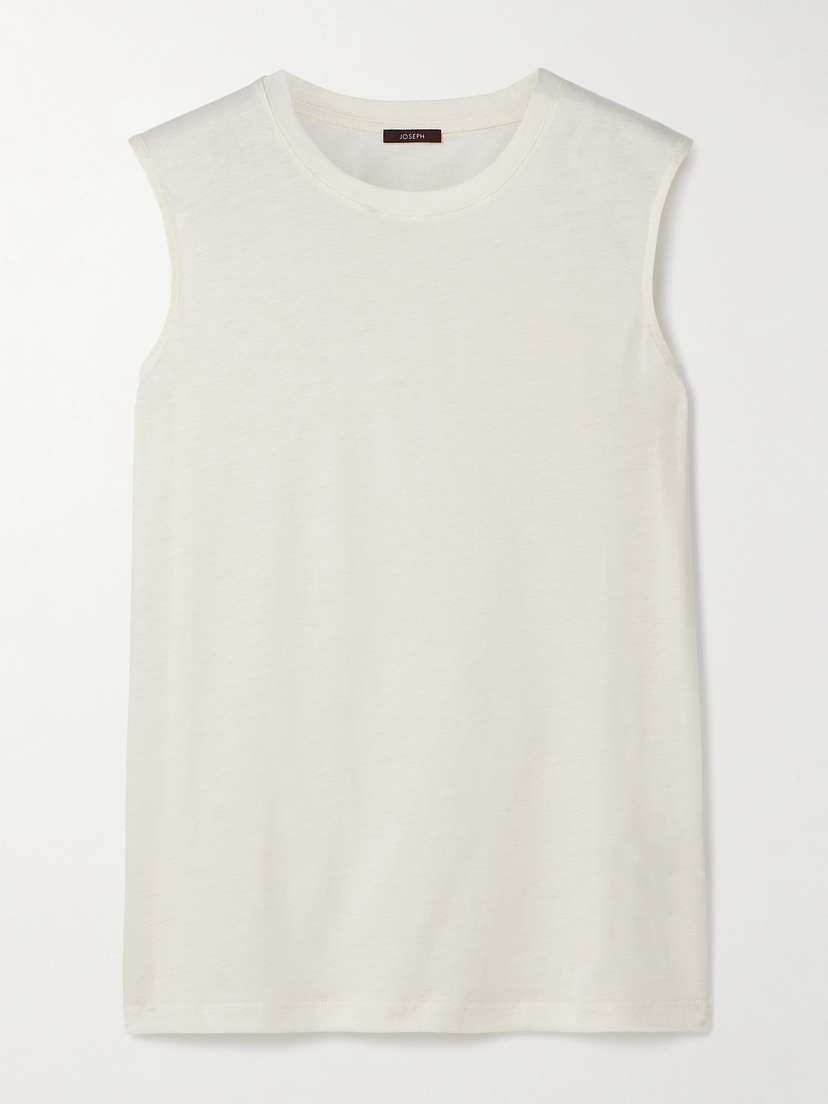 Joseph Cotton And Silk-blend Jersey Tank