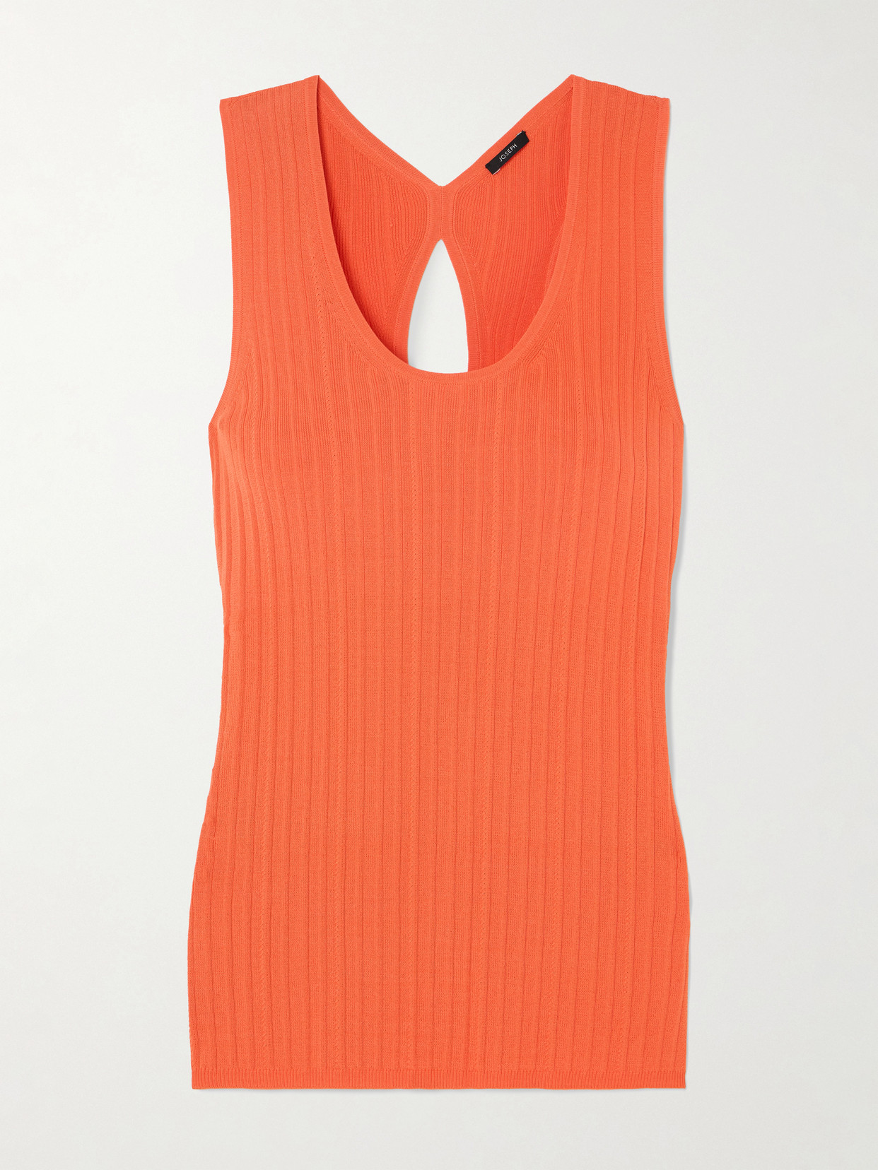 Cutout Ribbed-Knit Tank