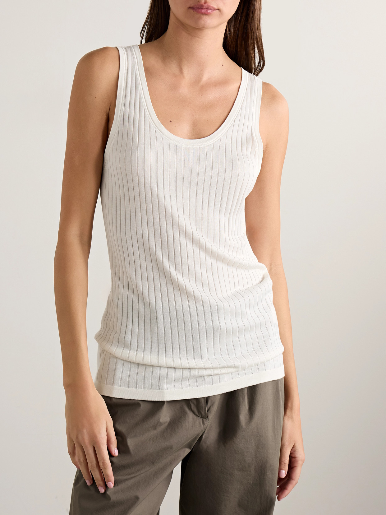 The Row Katara Ribbed-knit Tank