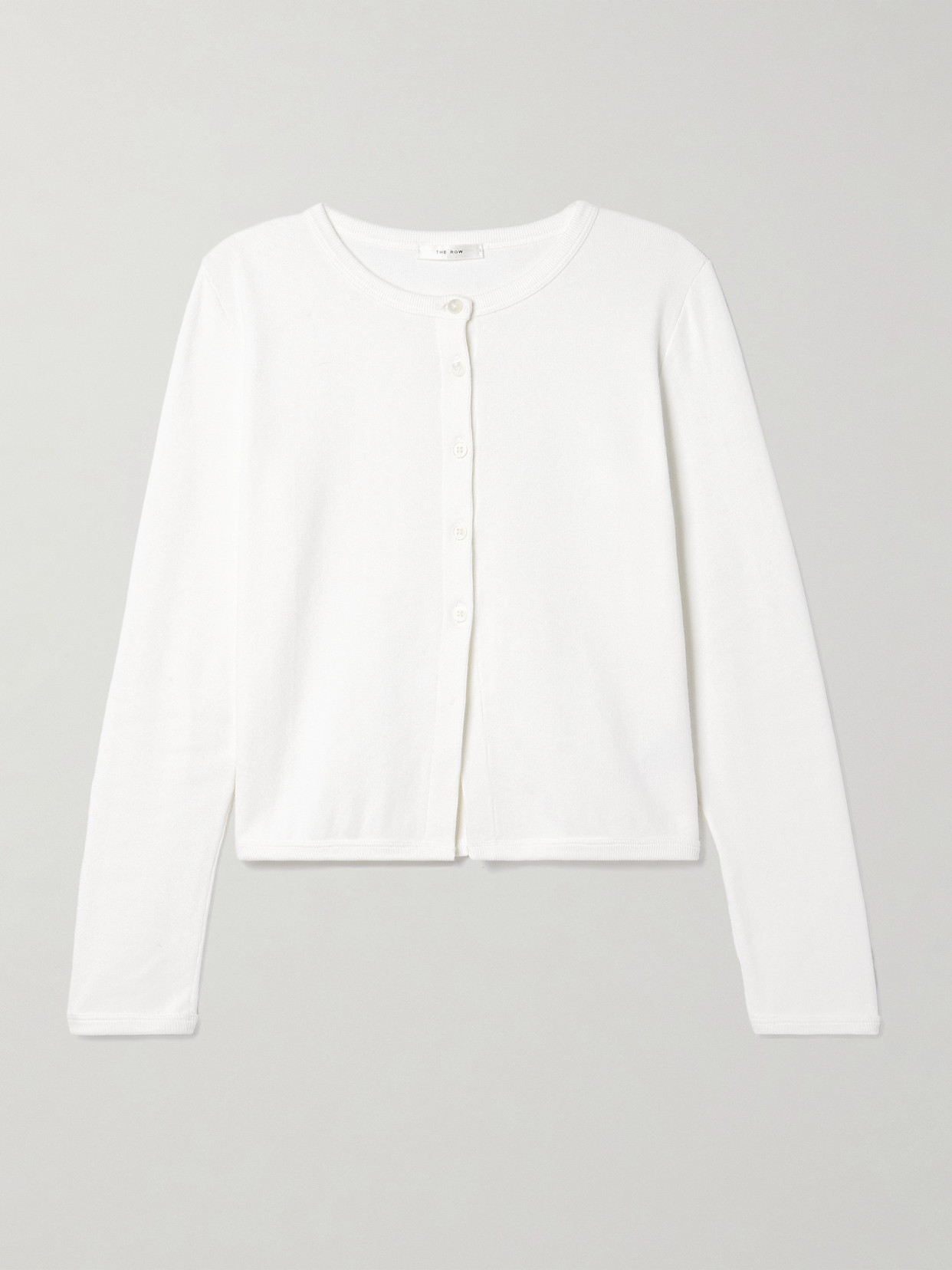 The Row Gretas Cotton-jersey Cardigan
