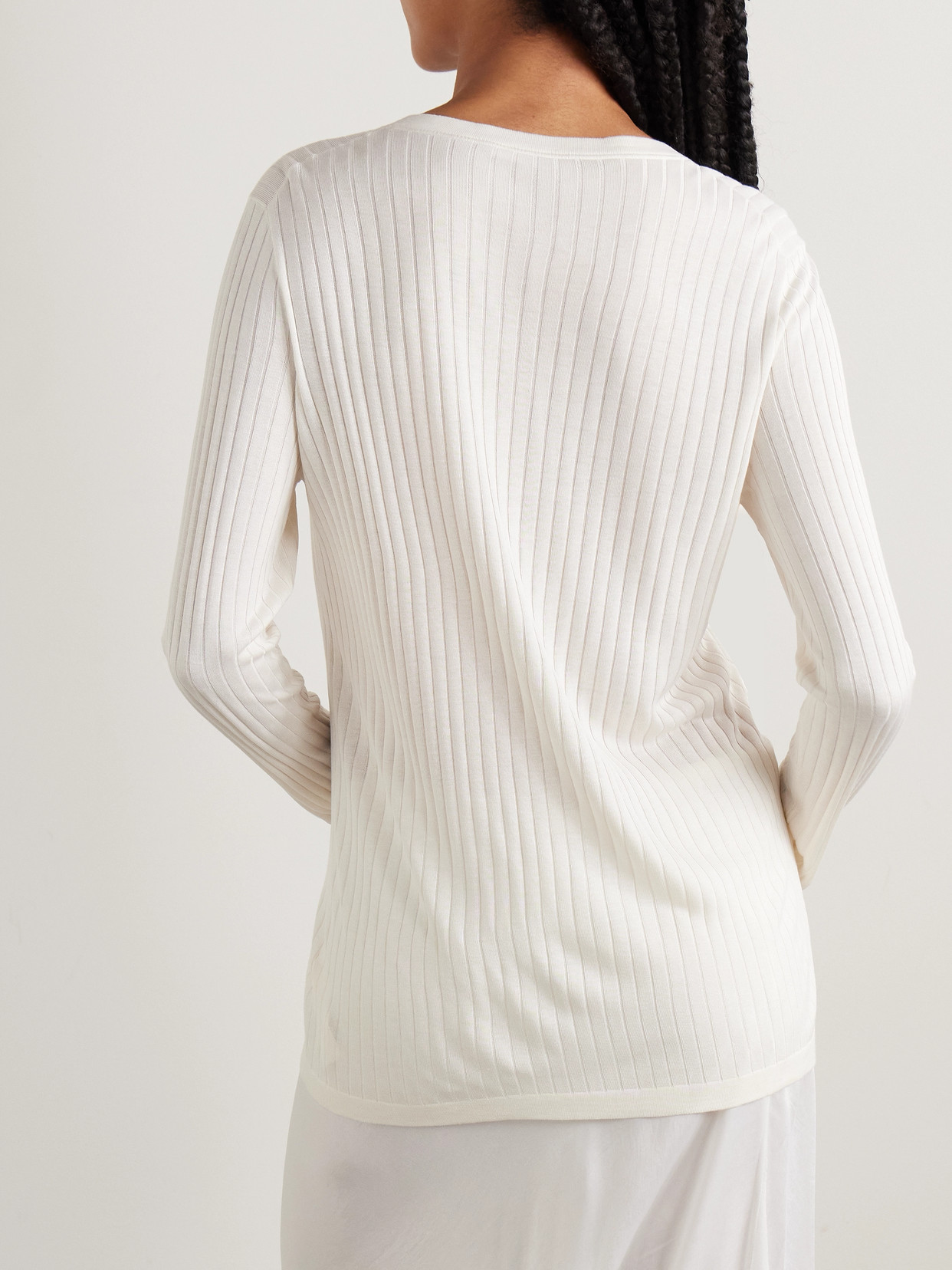 The Row Keya Ribbed-knit Sweater