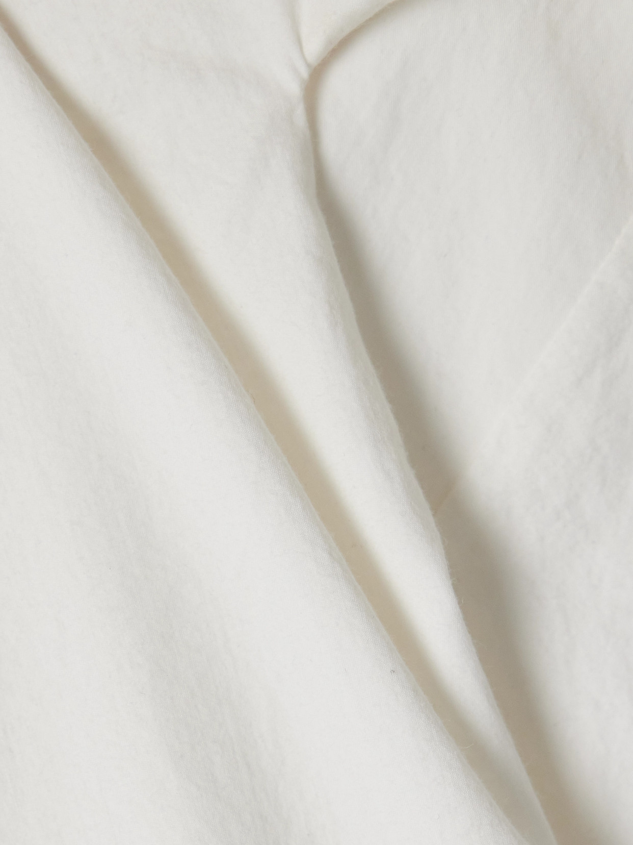 The Row Anitas Off-the-shoulder Cape-effect Cotton-poplin Top