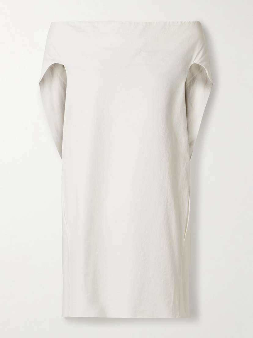 The Row Anitas Off-the-shoulder Cape-effect Cotton-poplin Top