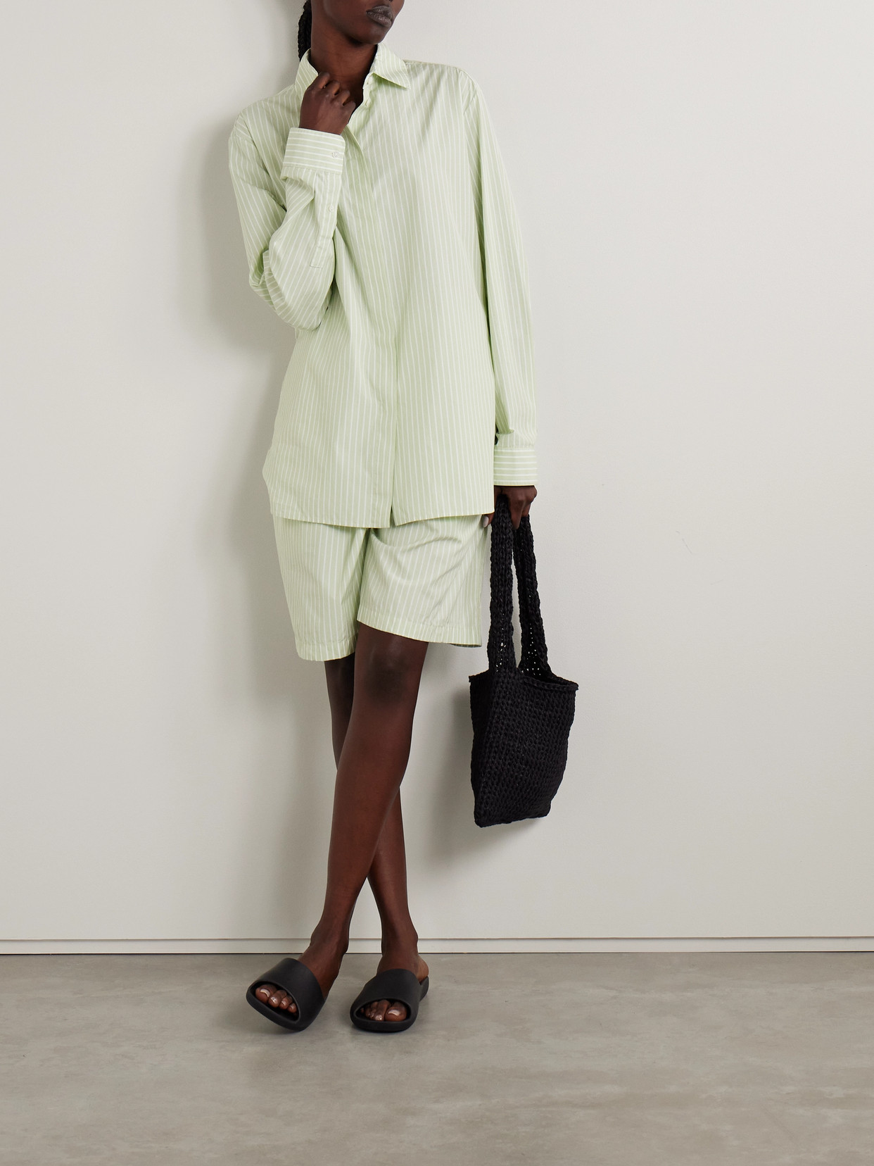 The Row Vanda Striped Cotton-poplin Shirt