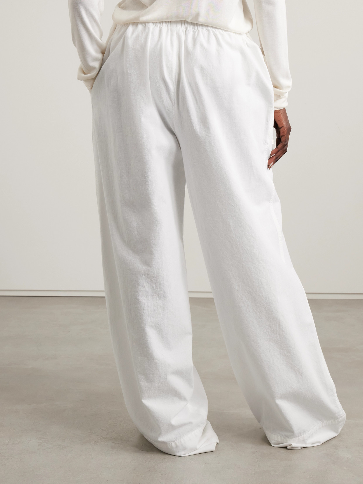 Shop The Row Enea Cotton Wide-leg Pants